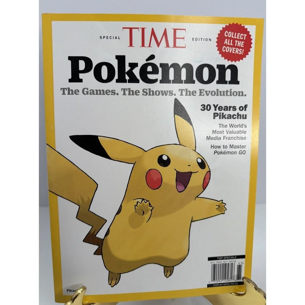 2026 Time Magazine POKEMON SPECIAL EDITION Pikachu Pokémon EVOLUTION 30 Years